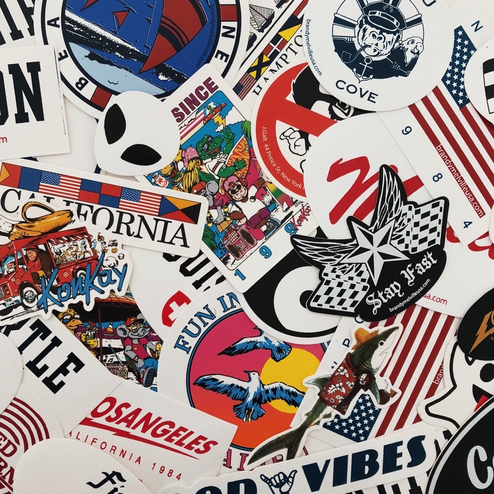 20 brandy melville stickers